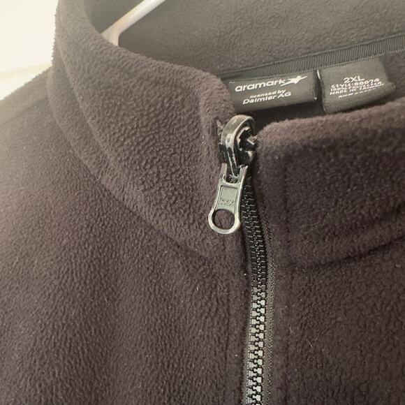 Aramark Mercedes-Benz Service Zip-Up Fleece Jacket Size 2XL Workwear Winter - Picture 6 of 9